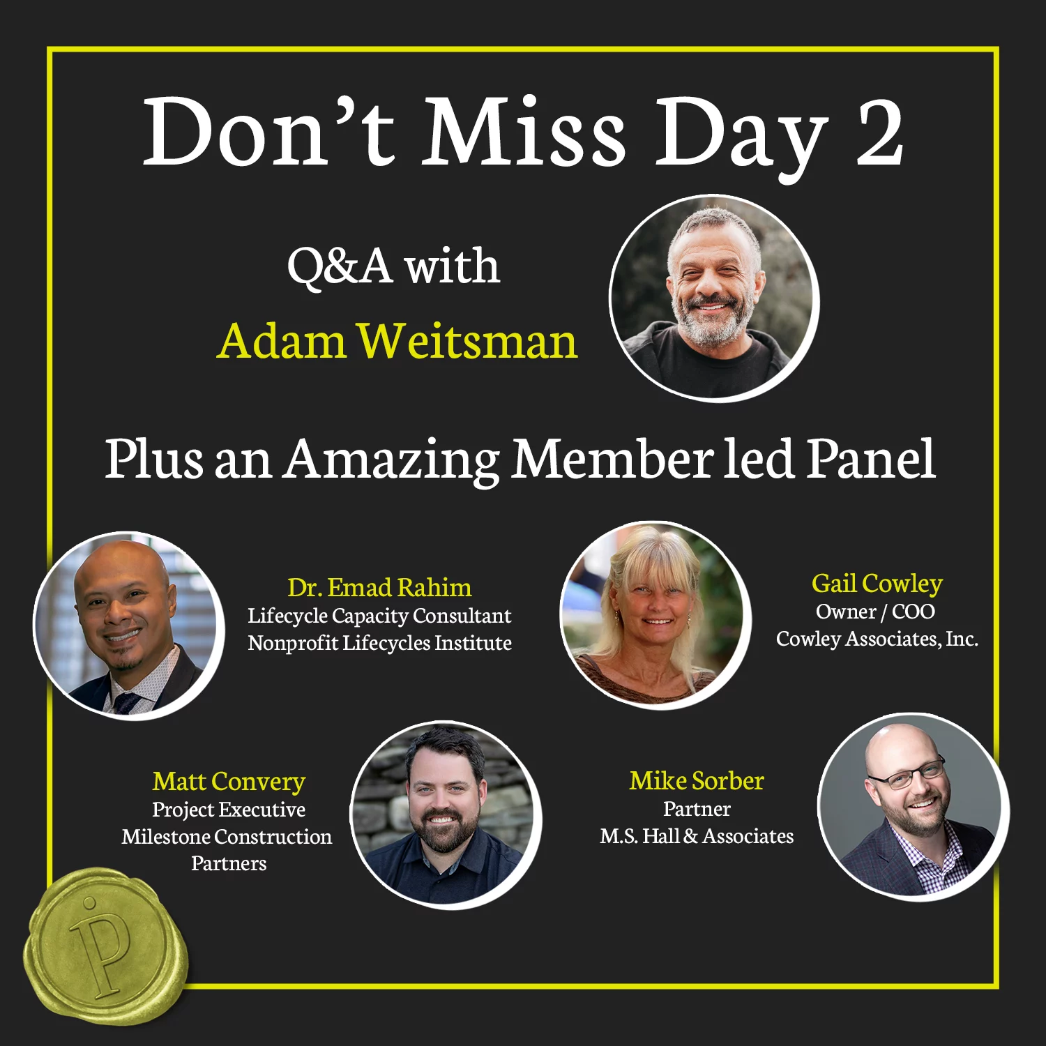 Dont Miss Day 2 Q&A + Panel